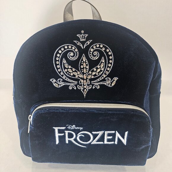 Disney Frozen The Musical Mini Backpack Blue Velvet - Picture 1 of 12